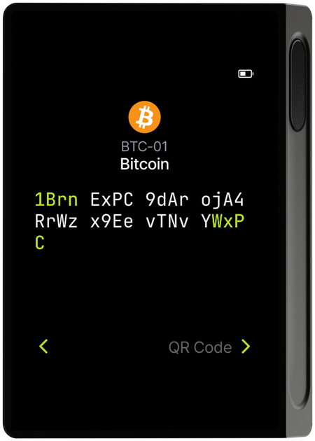 Account address screen