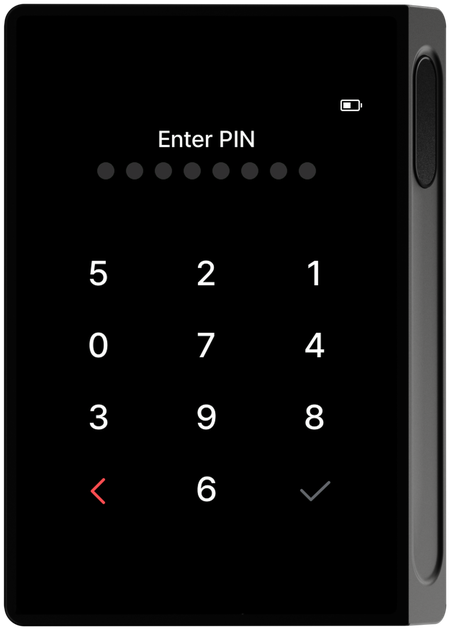 Enter current PIN screen