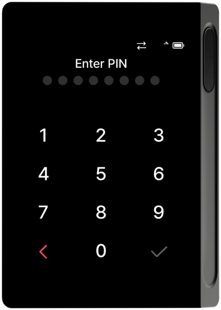 Randomize PIN pad OFF - standard keypad