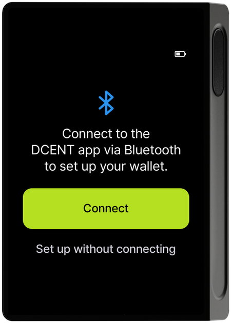 DCENT X Connect selection screen