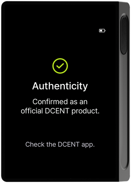 Device Genuine Check complete screen