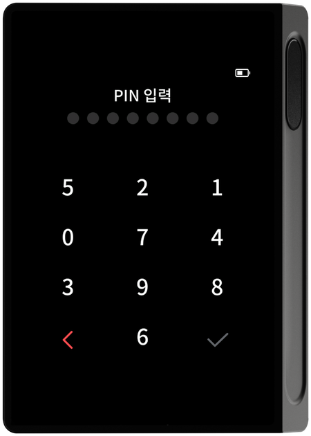 기존 PIN 입력 화면
